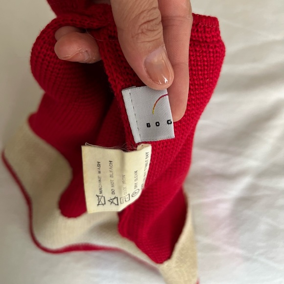 BOGNER Hat Red - cream roll -Keep your Head Toasty Warm!! - Picture 5 of 6